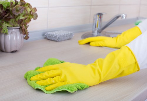 Professional domestic cleaning in a W10 flat with careful attention to surfaces and floors