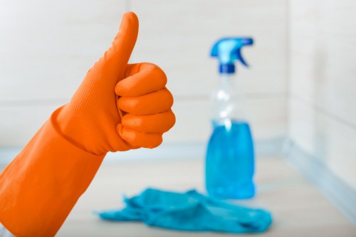 Detailed bathroom cleaning for a rental property in W10