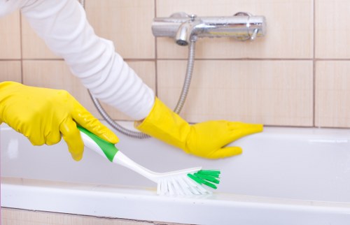 Local cleaning team preparing a flat in W10 for move in
