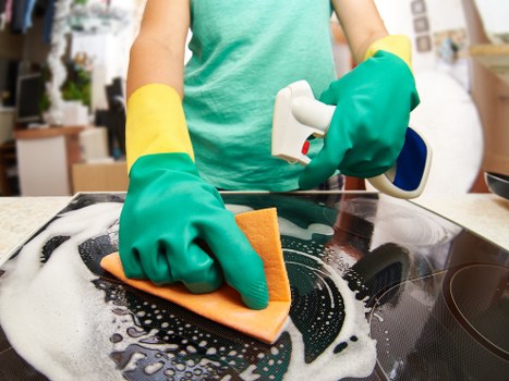 Professional cleaning of a residential lobby in W10